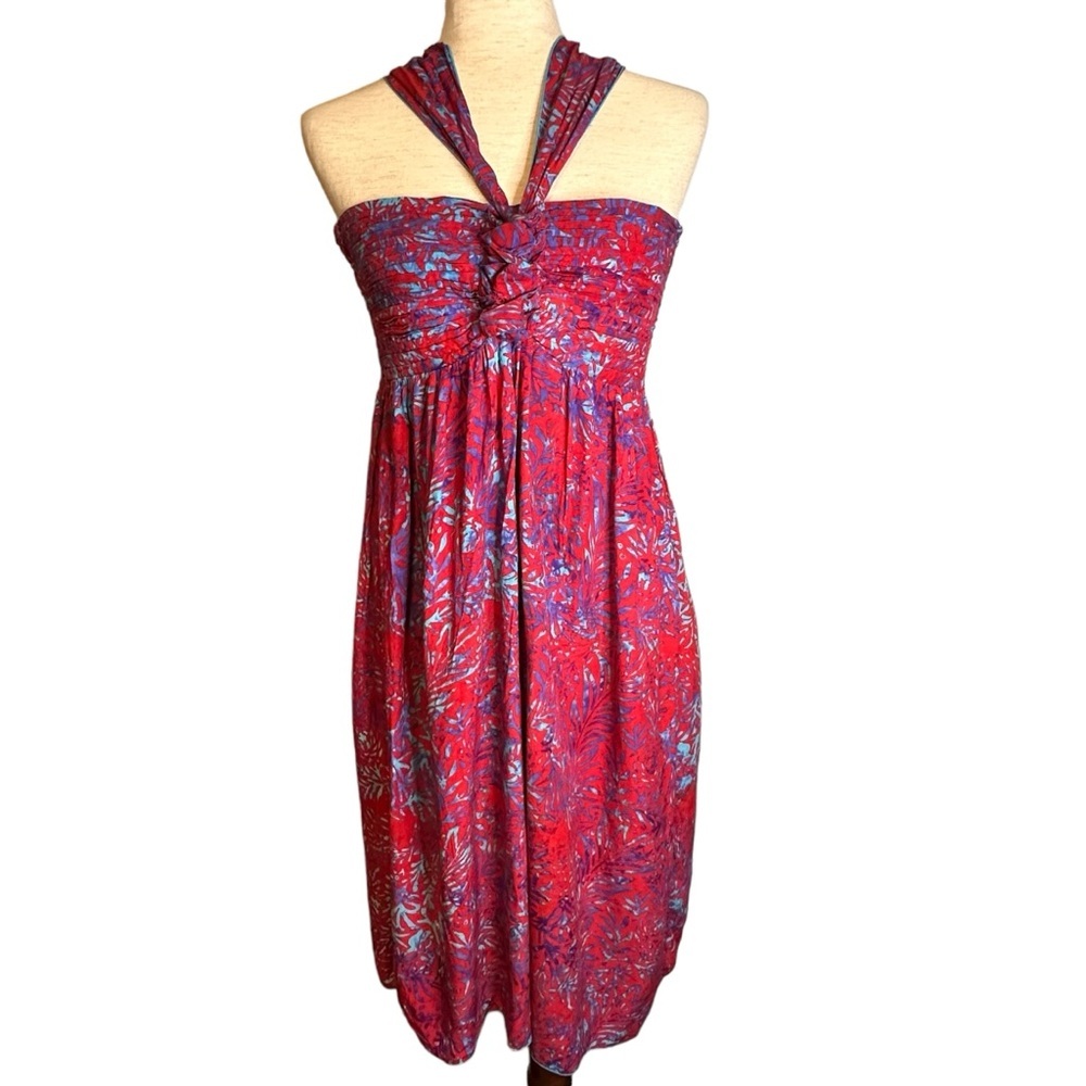 Hula Hula Hawaii Halter Dress One Size Resort Tropical Island Mermaid Vacation